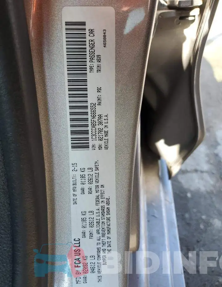 1C3CCCAB5FN666552 Photo# 12