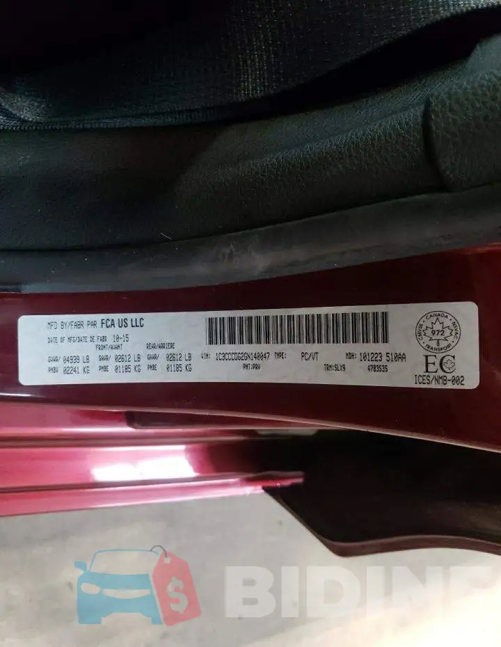 1C3CCCDG2GN140047 Photo# 12