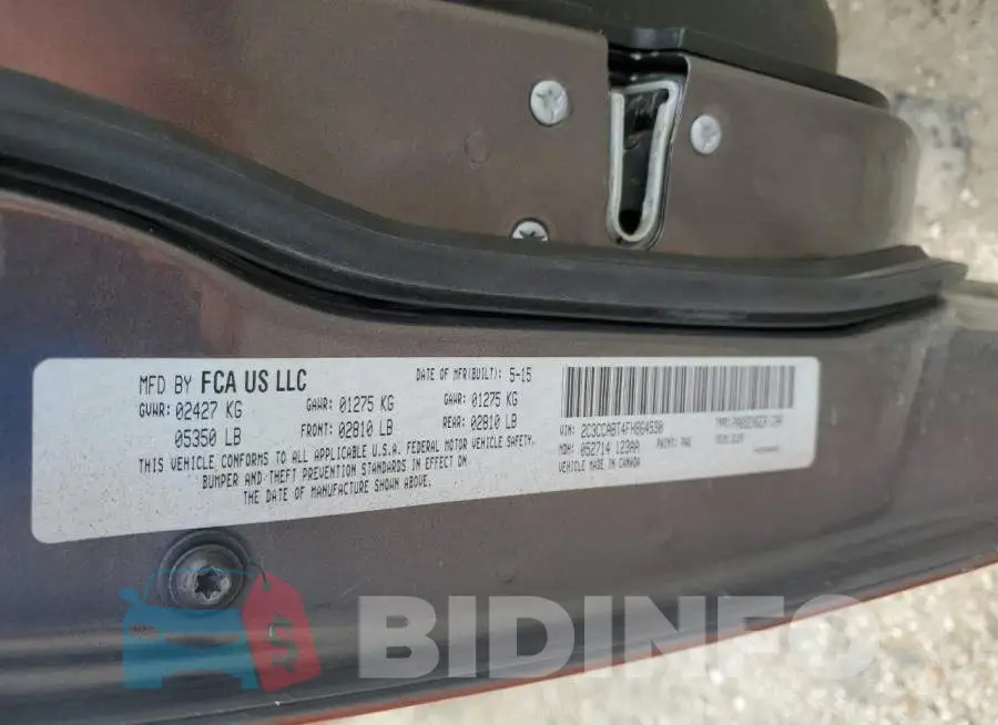 2C3CCABT4FH864530 Photo# 12
