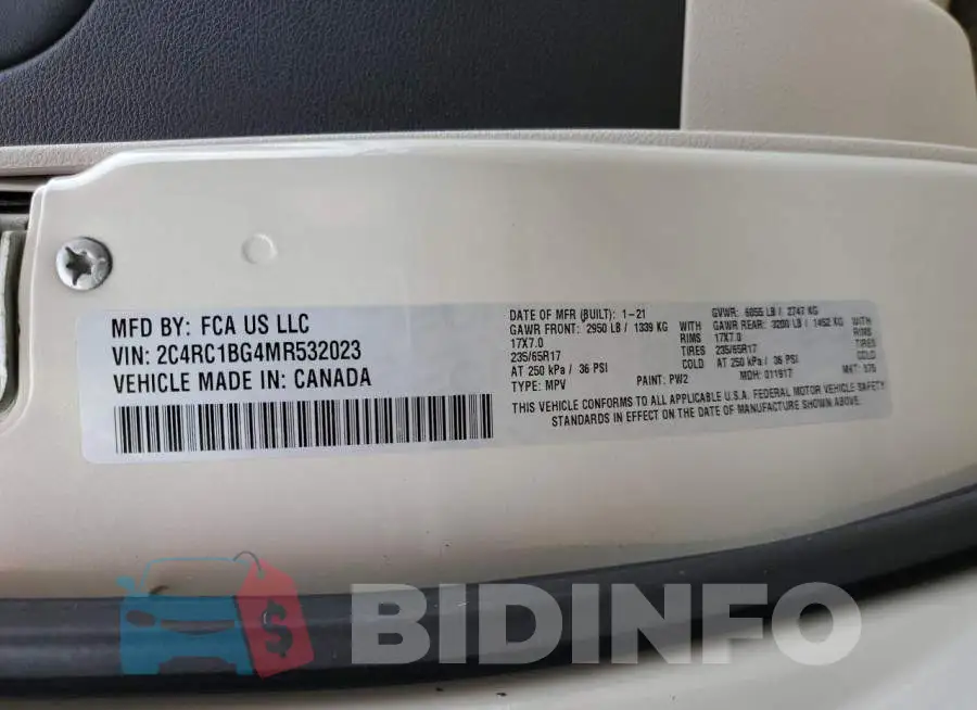 2C4RC1BG4MR532023 Photo# 13
