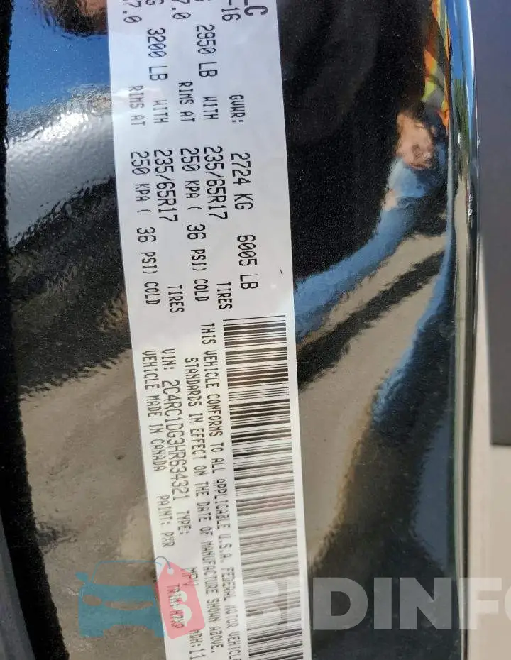 2C4RC1DG3HR634321 Photo# 13