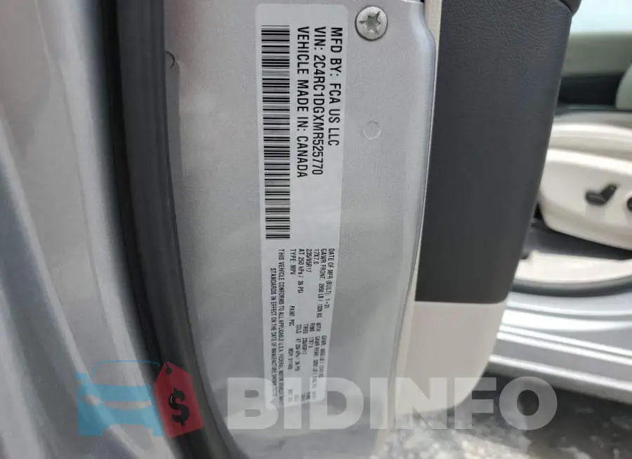 2C4RC1DGXMR525770 Photo# 13