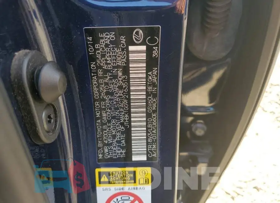 JTHBK1GG9F2163513 Photo# 12