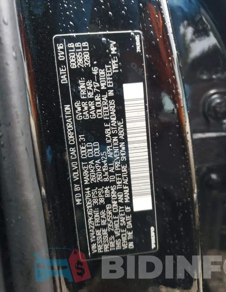 YV4A22PKXG1067644 Photo# 14