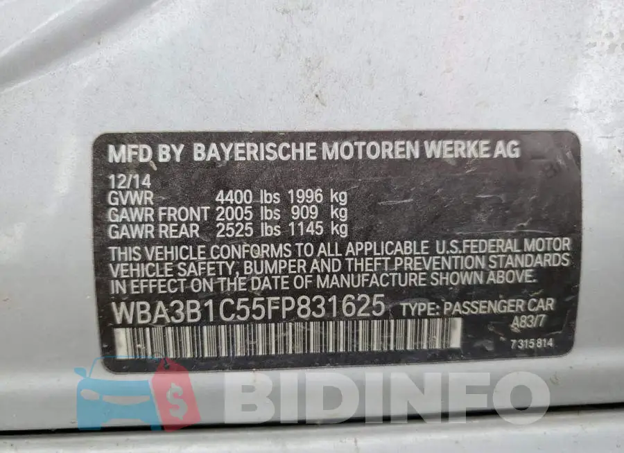 WBA3B1C55FP831625 Photo# 12