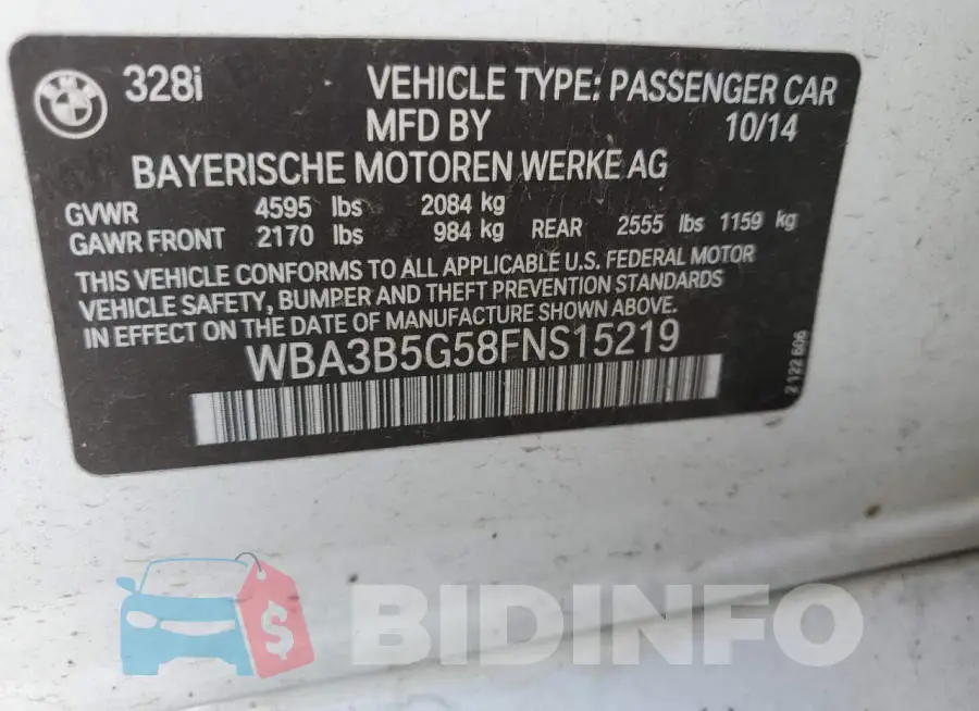 WBA3B5G58FNS15219 Photo# 12