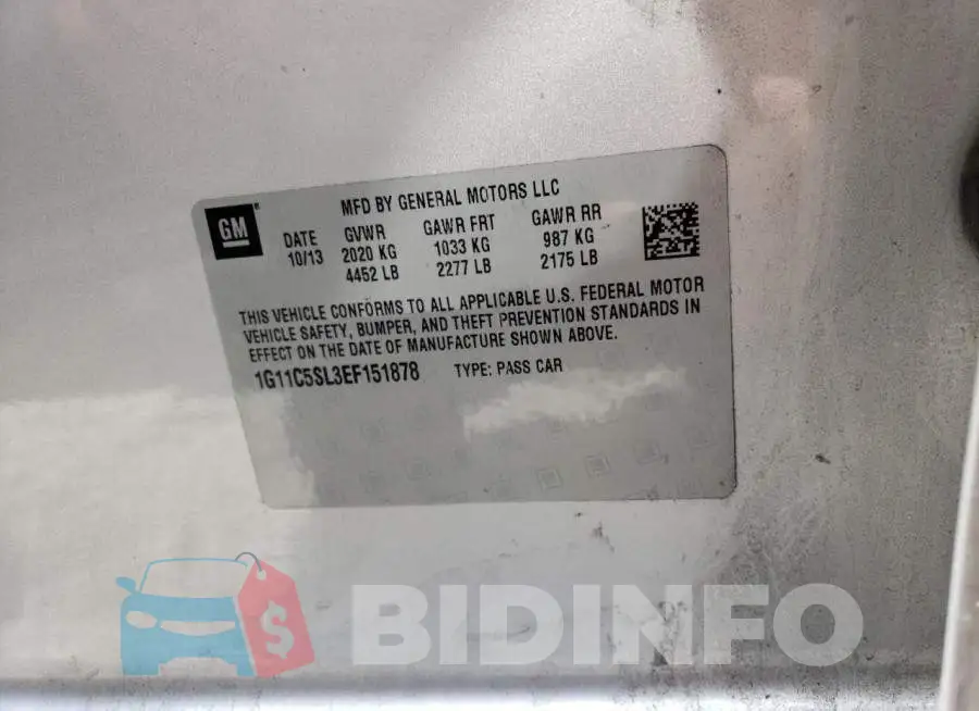 1G11C5SL3EF151878 Photo# 12