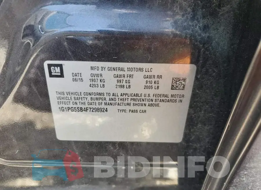 1G1PG5SB4F7298924 Photo# 12