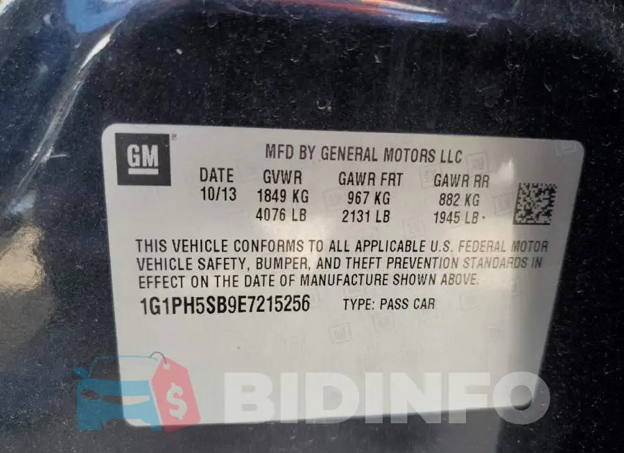 1G1PH5SB9E7215256 Photo# 12