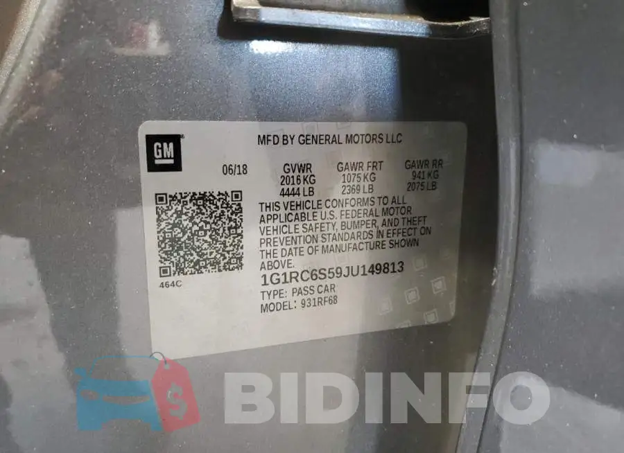 1G1RC6S59JU149813 Photo# 12
