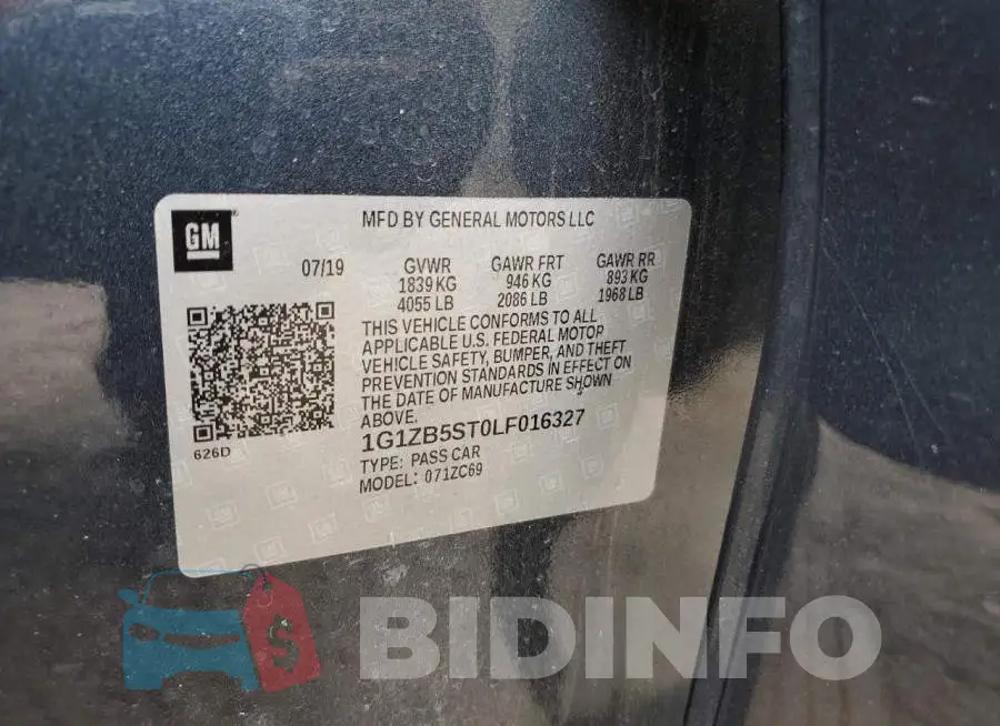 1G1ZB5ST0LF016327 Photo# 12