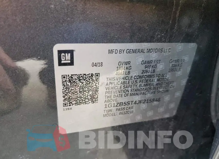 1G1ZB5ST4JF215846 Photo# 12