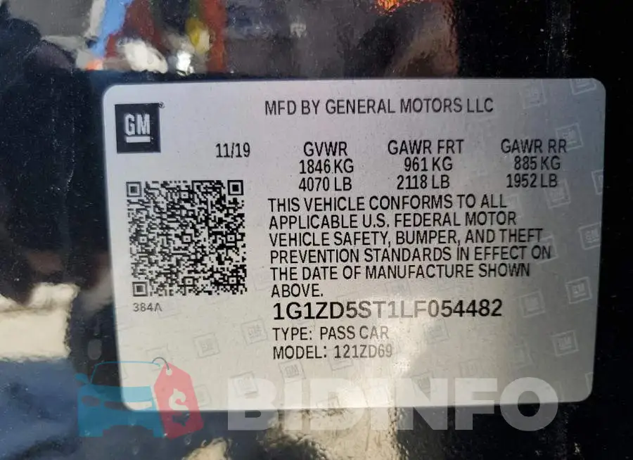 1G1ZD5ST1LF054482 Photo# 12