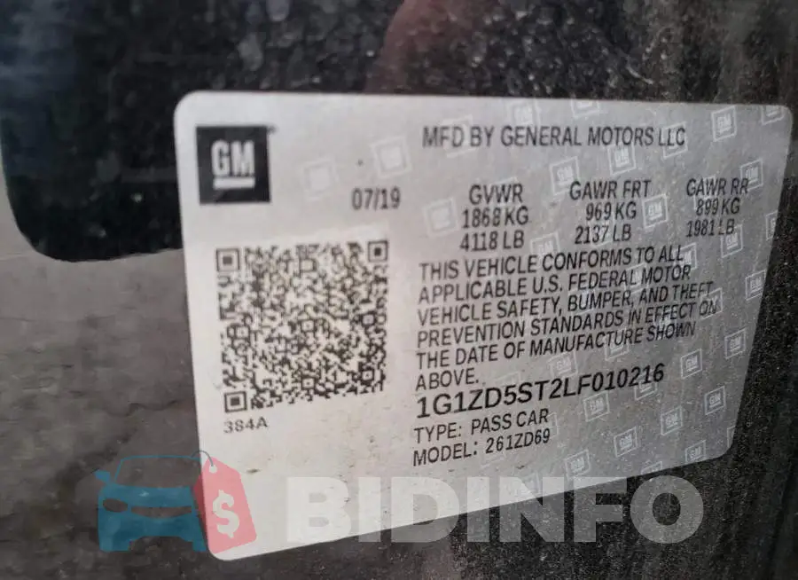 1G1ZD5ST2LF010216 Photo# 12