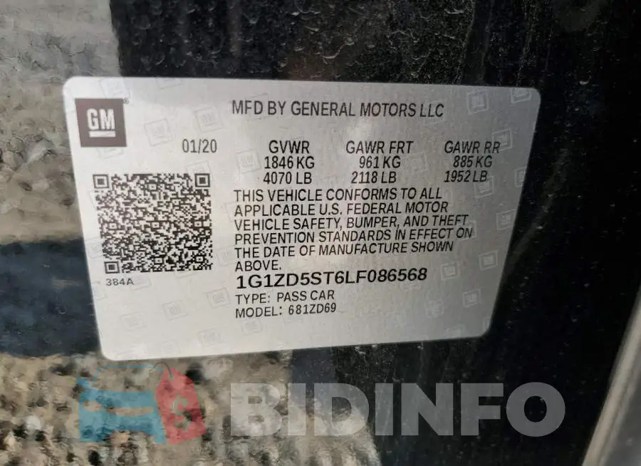 1G1ZD5ST6LF086568 Photo# 13
