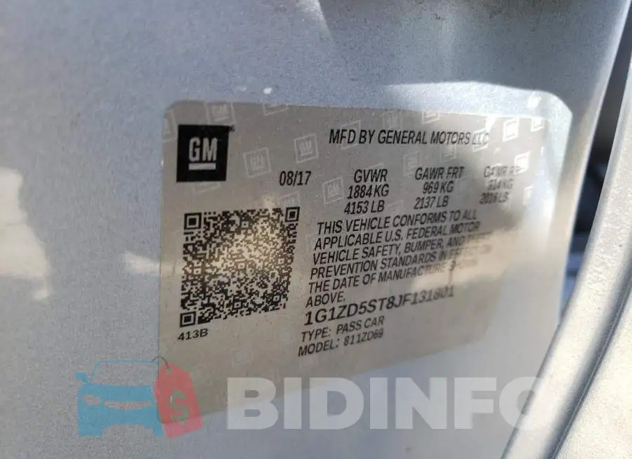 1G1ZD5ST8JF131801 Photo# 13