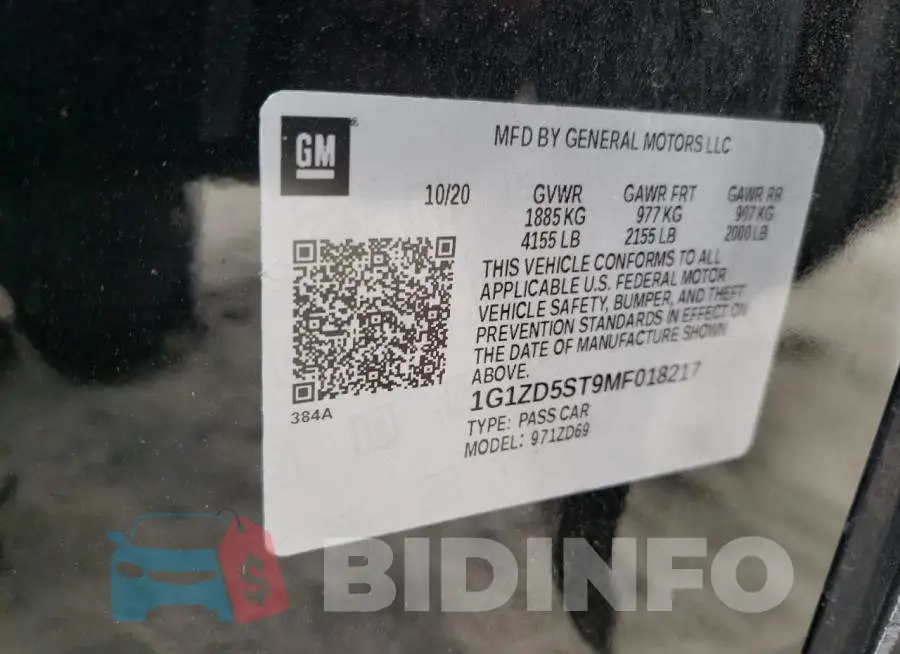1G1ZD5ST9MF018217 Photo# 12