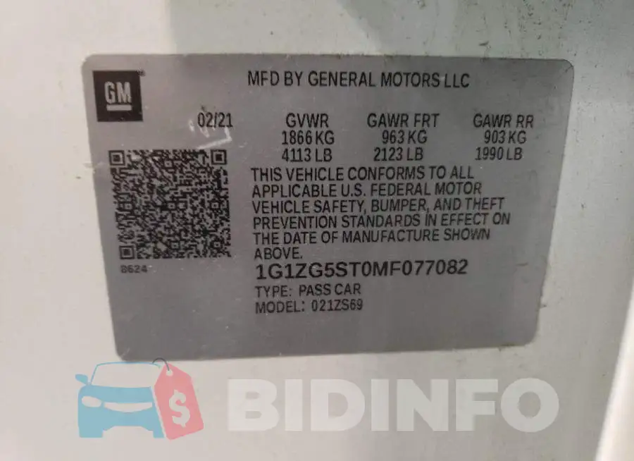 1G1ZG5ST0MF077082 Photo# 12