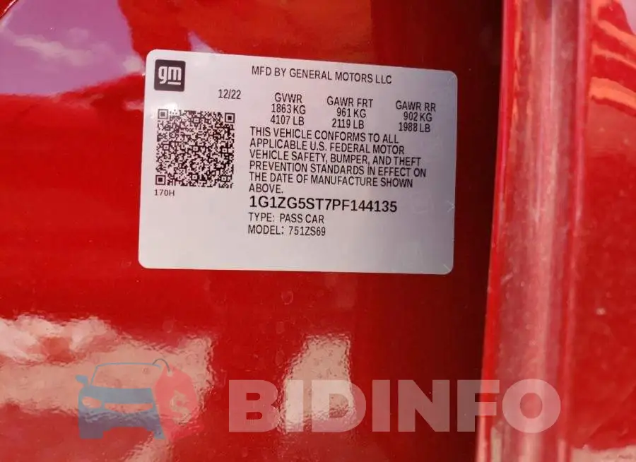1G1ZG5ST7PF144135 Photo# 13