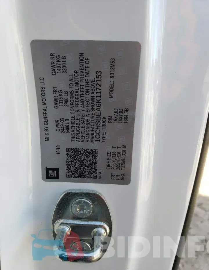 1GCHSBEA6K1172153 Photo# 12