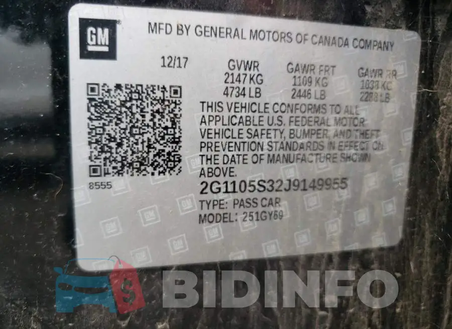 2G1105S32J9149955 Photo# 12