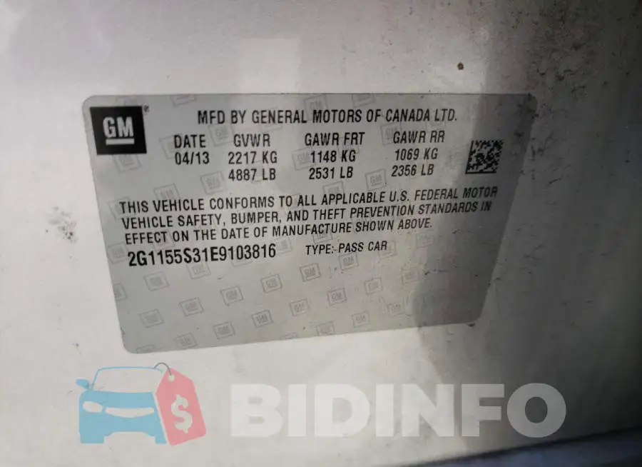 2G1155S31E9103816 Photo# 12