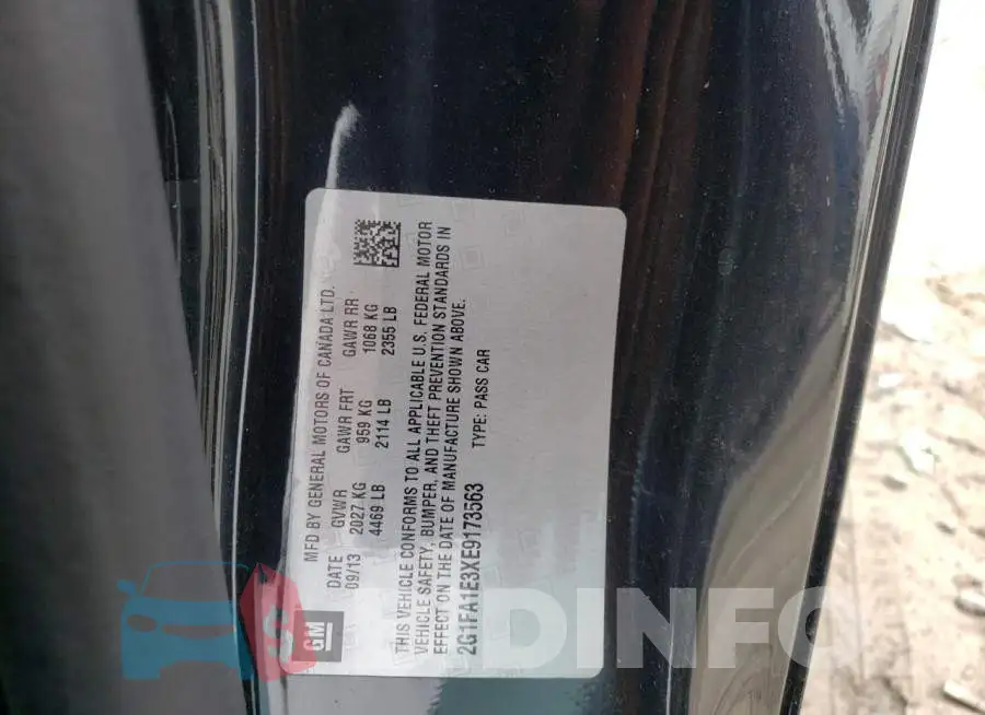 2G1FA1E3XE9173563 Photo# 12