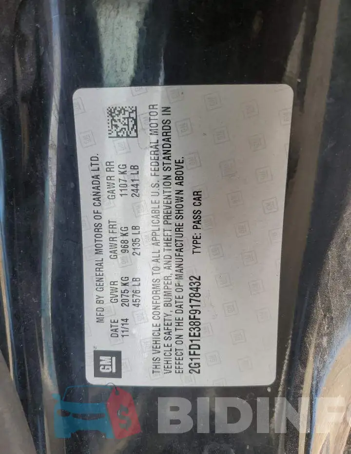 2G1FD1E38F9178432 Photo# 12