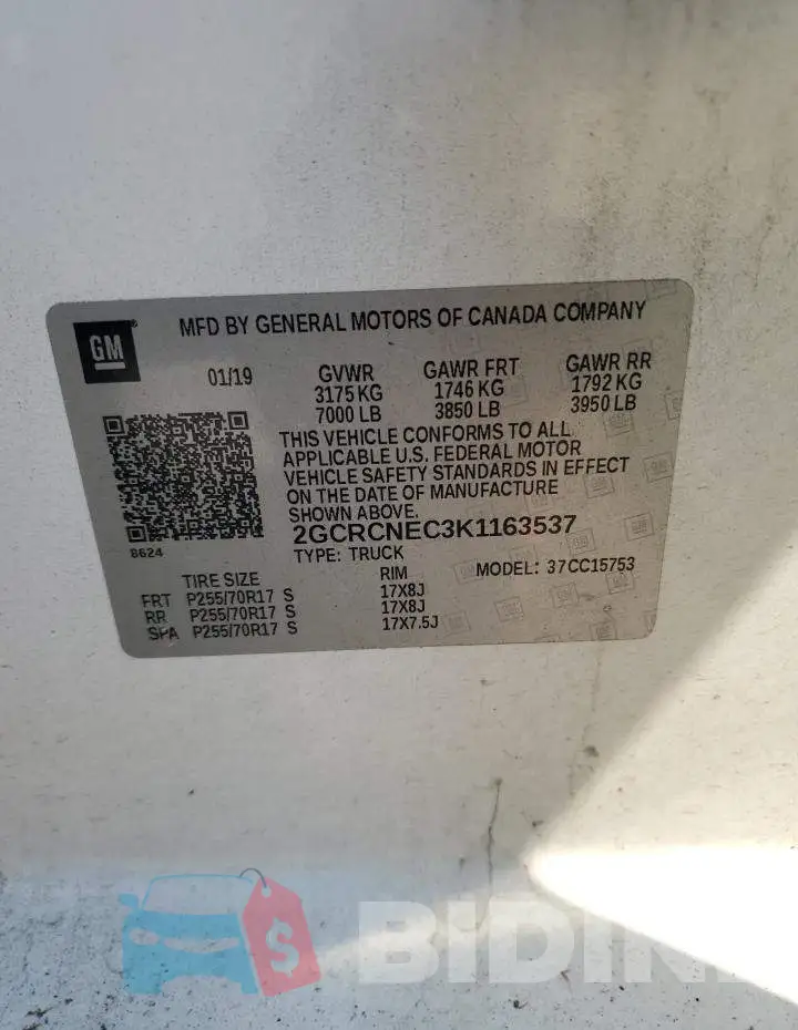 2GCRCNEC3K1163537 Photo# 12