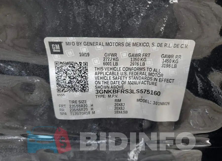 3GNKBFRS3LS575160 Photo# 13