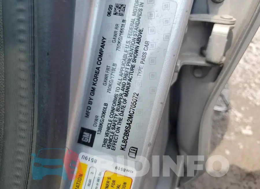 KL8CB6SA2MC705072 Photo# 12