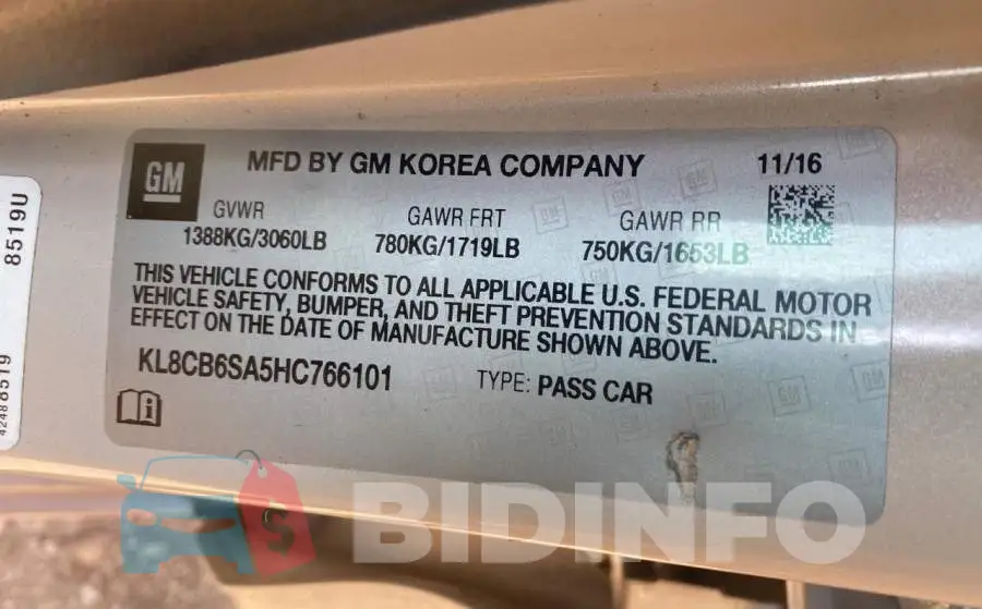 KL8CB6SA5HC766101 Photo# 10