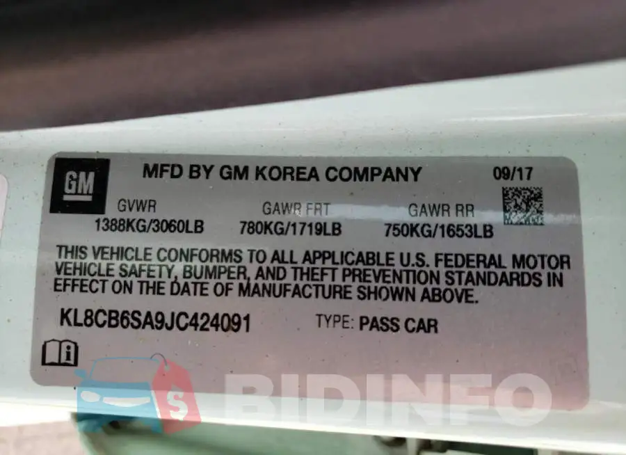 KL8CB6SA9JC424091 Photo# 12