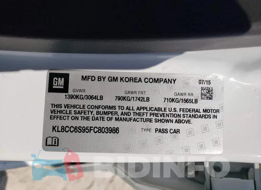 KL8CC6S95FC803986 Photo# 13
