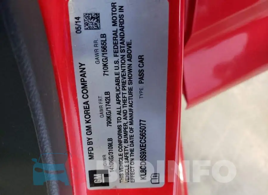 KL8CD6S9XEC565077 Photo# 12