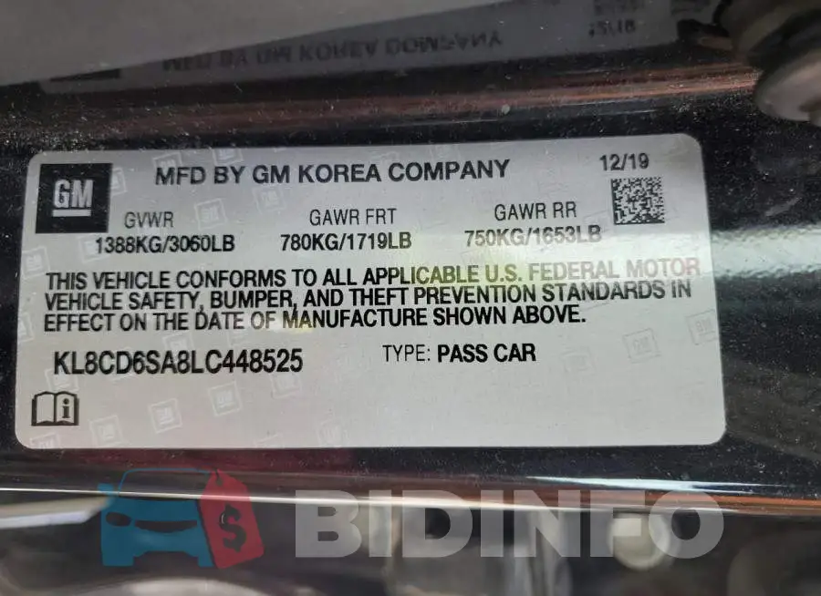 KL8CD6SA8LC448525 Photo# 13