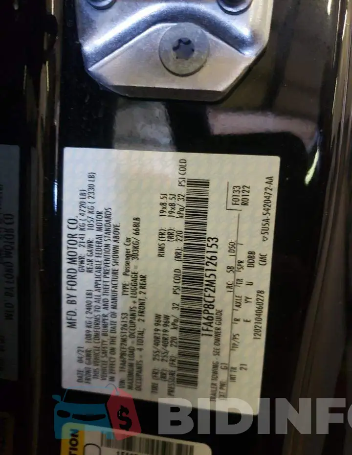 1FA6P8CF2M5126153 Photo# 12