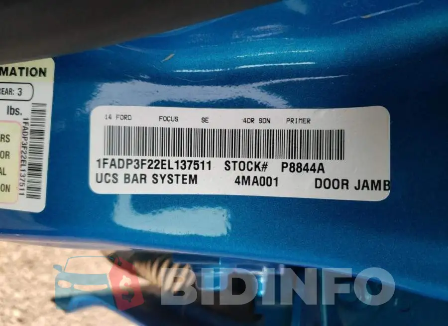 1FADP3F22EL137511 Photo# 13