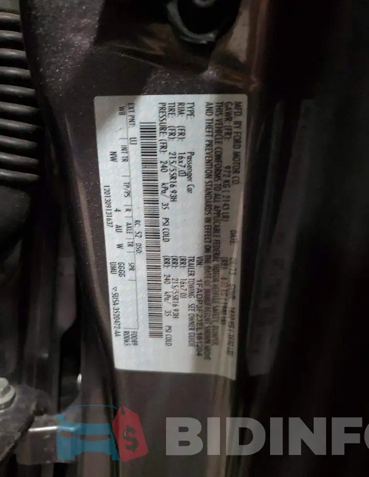 1FADP3F23EL161204 Photo# 13