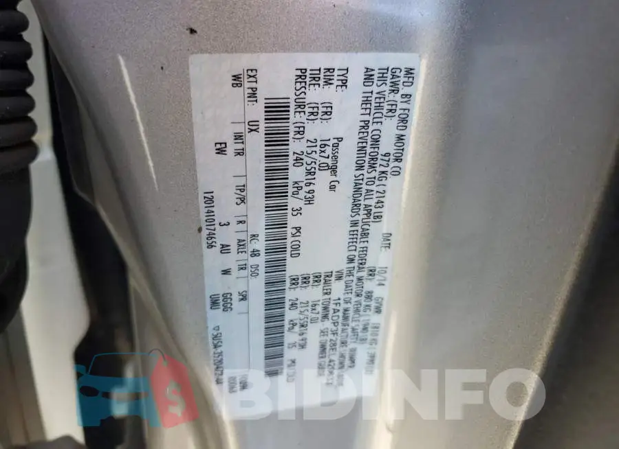1FADP3F28EL429633 Photo# 12