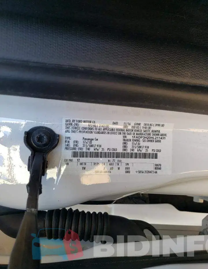 1FADP3H20HL211431 Photo# 12