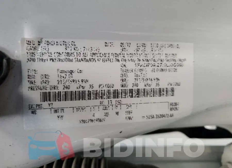 1FADP3K27HL335608 Photo# 12