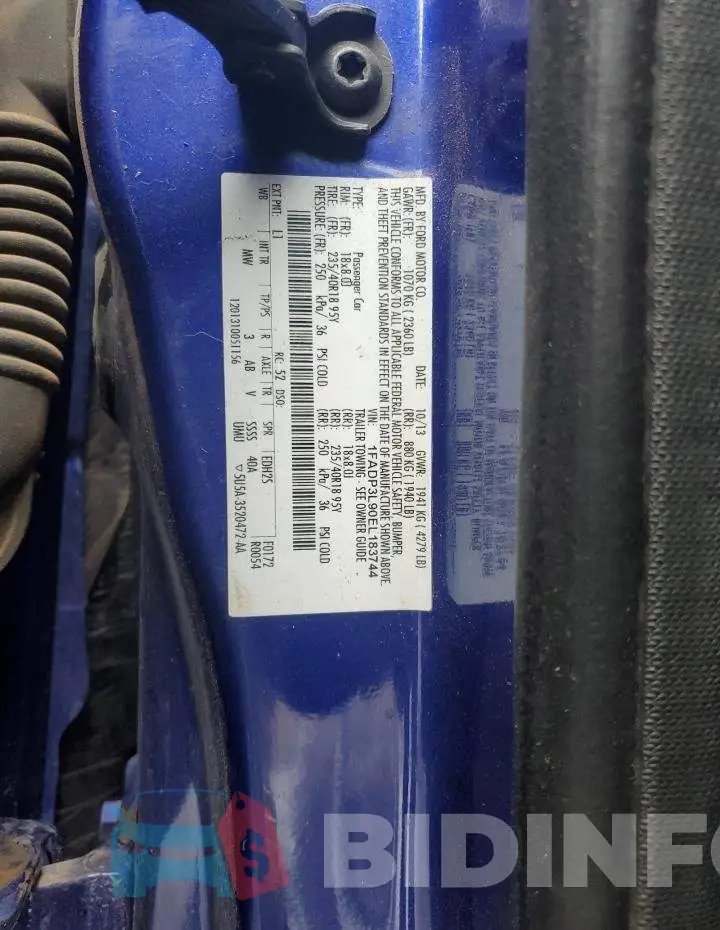 1FADP3L90EL183744 Photo# 12