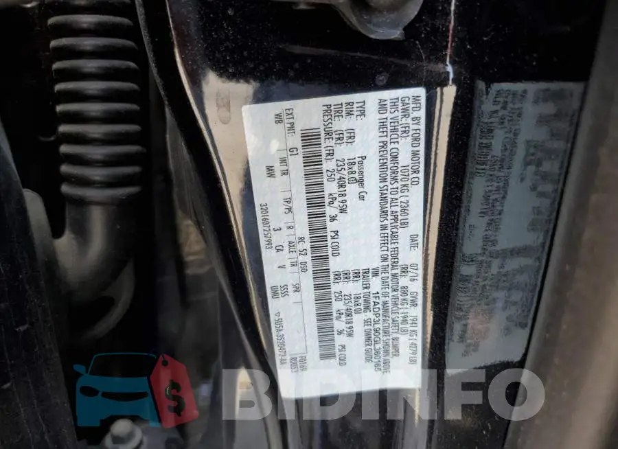 1FADP3L90GL360165 Photo# 12
