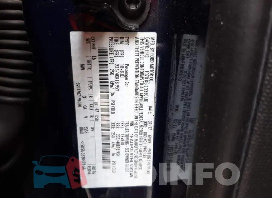 1FADP3L97HL310249 Photo# 13