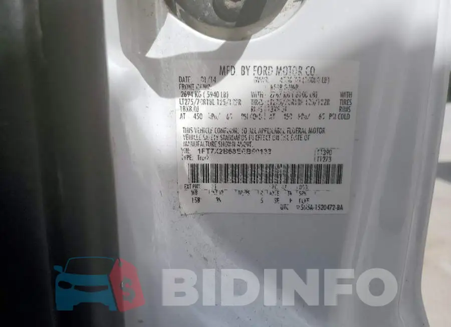 1FT7X2B68EEB50133 Photo# 12