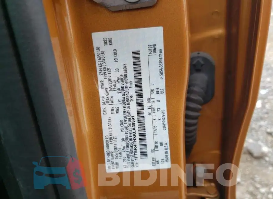 1FTER4FHXKLA39891 Photo# 13