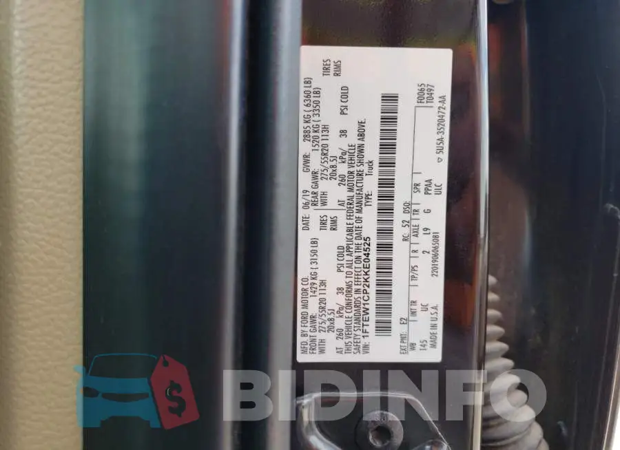 1FTEW1CP2KKE04525 Photo# 12