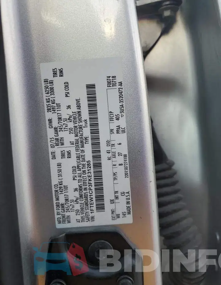 1FTEW1CP3FKE31285 Photo# 12