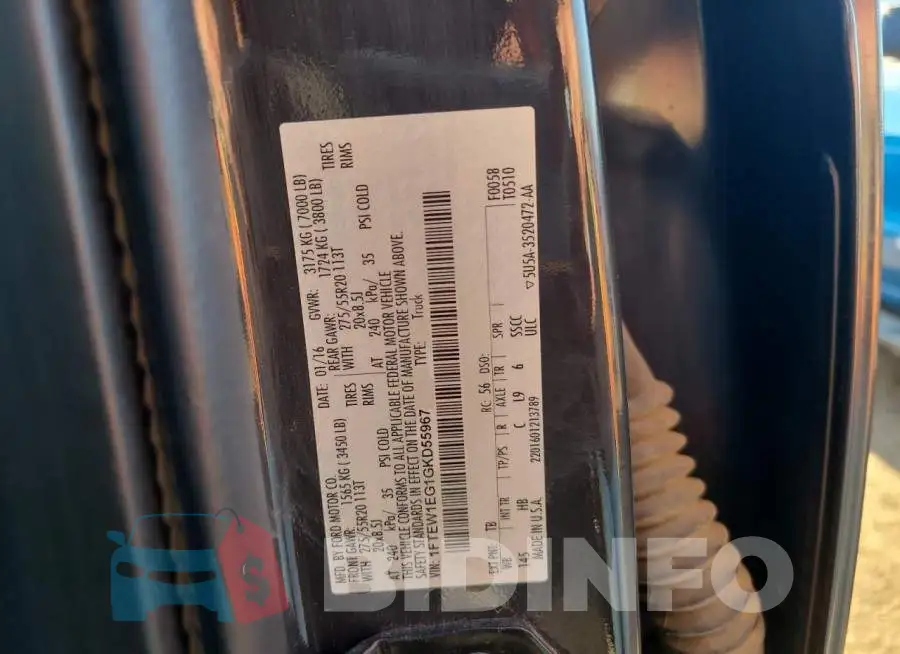 1FTEW1EG1GKD55967 Photo# 12